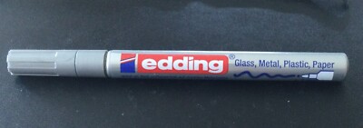 1 Lackmarker Edding 751 silber Wasserfest Permanent 1 - 2 mm Spitze