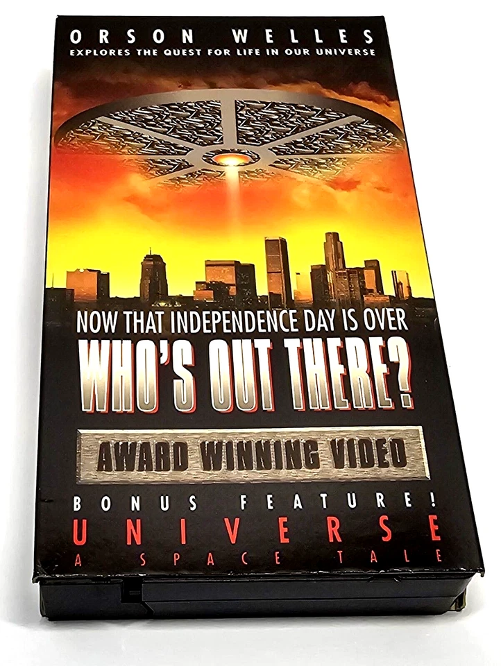 Who's Out There VHS 1991 Bonus Feature Universe A Space Odyssey Willaim Shatner Foto 2 de 4