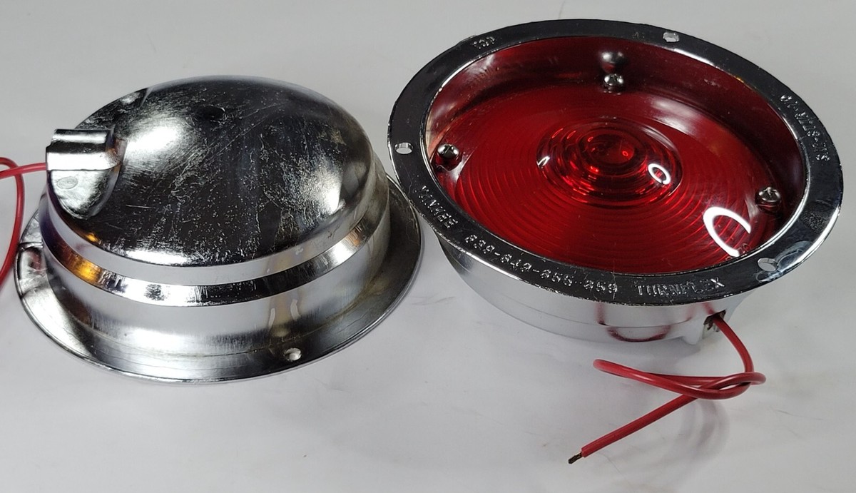 Vintage PAIR Yankee Turnflex HD Chrome Turn Signal or Brake Light