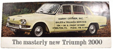 1966 The Masterly New Triumph 2000 Dealerships Sales Brochure 1966 The Masterly New Triumph 2000 Dealerships Sales Brochure