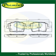 Premier Set pastiglie freno anteriori adatto a Volvo XC40 2017- 4048055500 31471408 31471407