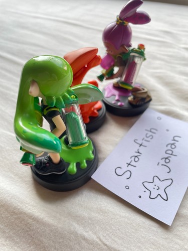 Nintendo Amiibo Color Antiguo Splatoon Inkling Verde Niña Naranja Calamar Púrpura Niño - Imagen 8 de 24