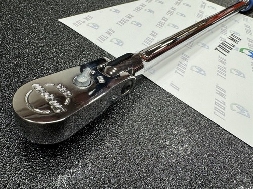 Snap-on Tools NEW 3/8” Drive POWER BLUE Soft Grip EXTRA-LONG Ratchet FHLLF80 - Picture 6 of 19