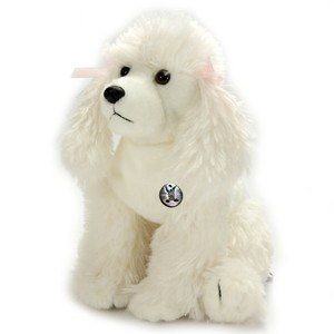 weißer Pudel SUSI Plüschtier Plüschhund 25 cm Kuscheltier Kuschelhund