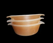 Set of 3 Vintage Anchor Hocking Fire King 8 oz Bowls #472, Made In the USA 