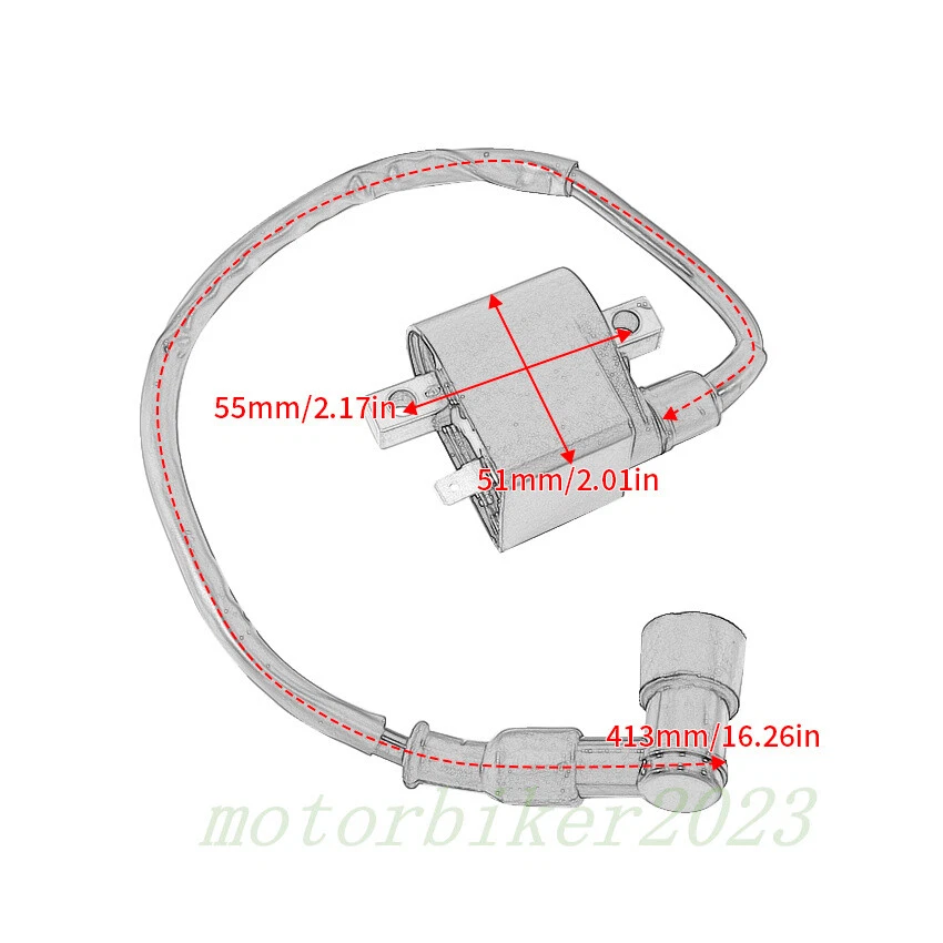 Bobina de encendido nueva para Suzuki DS80 1985-2000 JR80 01-06 SMX50 00-01 RMX50 96-00 Foto 3 de 4