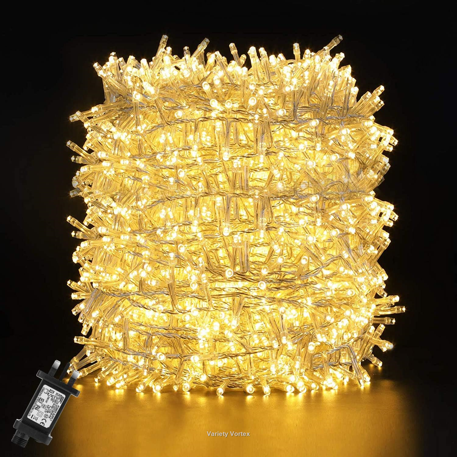 GlobaLink Christmas Lights Outdoor, 50m/164FT 2000LEDs Christmas Fairy String 8