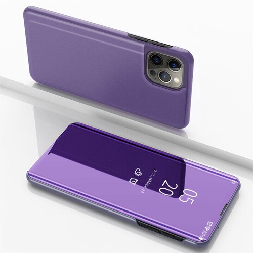 Luksusowe etui na telefon z klapką przezroczyste lustro do iPhone 14 13 12 11 Pro Max Mini - Zdjęcie 17 z 25