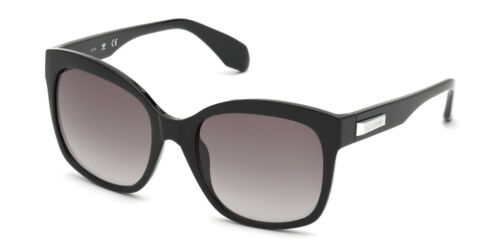 Adidas OR0012 Sunglasses Shiny Black Gradient Smoke 54mm New 100% Authentic - 第 1/3 張圖片