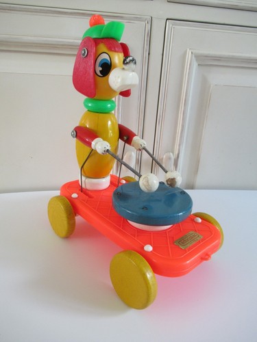 Ancien Jouet A Tirer Chien Educalux Vintage Made In France Ebay