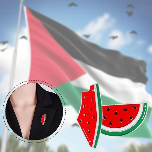 Watermelon Enamel Pin| Watermelon Palestine Pin | Kuffiyeh Pin| Palestine, J0Z1
