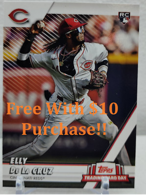 2024 Topps Trading Card Day You Pick FREE Elly De La Cruz RC with $10 Purchase