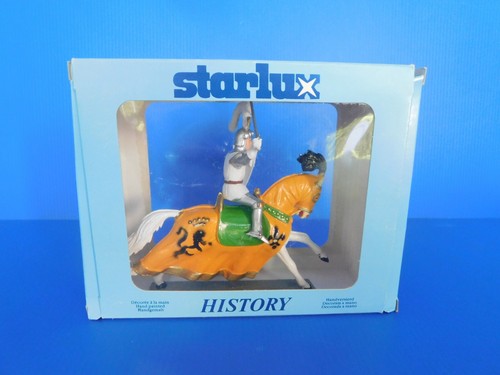 STARLUX / LE MOYEN AGE : CHEVALIER SUR CHEVAL AVEC ROBE TRES BELLE PIECE - Imagen 5 de 7