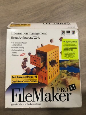 Vintage manual - FileMaker Pro 4.1 - No software