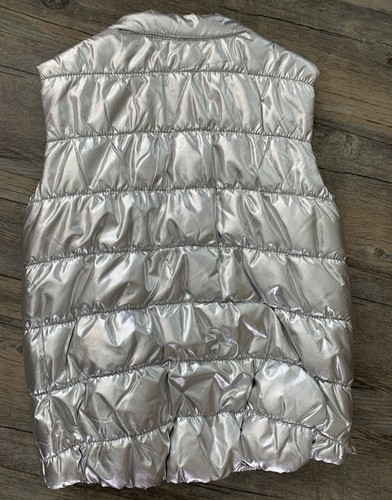 Flapdoodles Metallic - Pink Kitty Puffer Vest Girls Size 5 - Picture 5 of 7