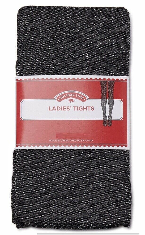 Black SemiSheer Metallic Shimmer Sparkle Women Tights eBay