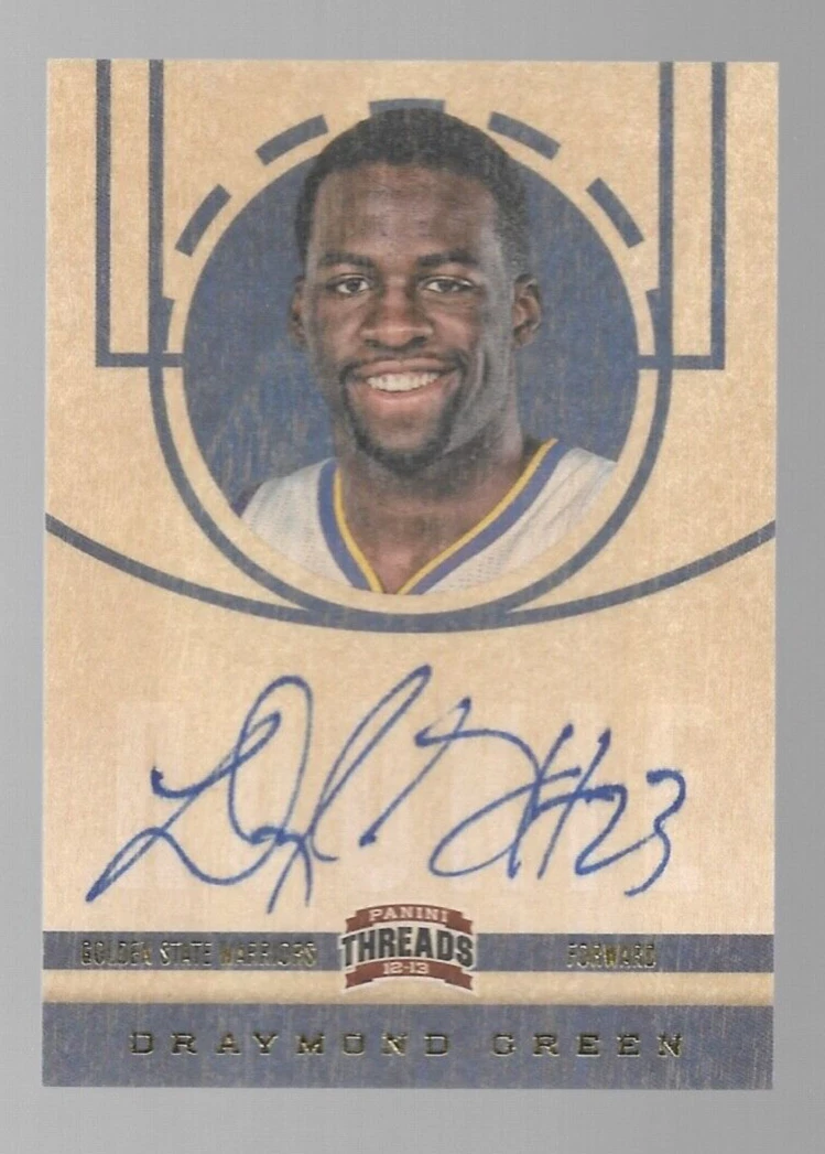 Panini Basketball Draymond Green Autographed Sports Trading Cards