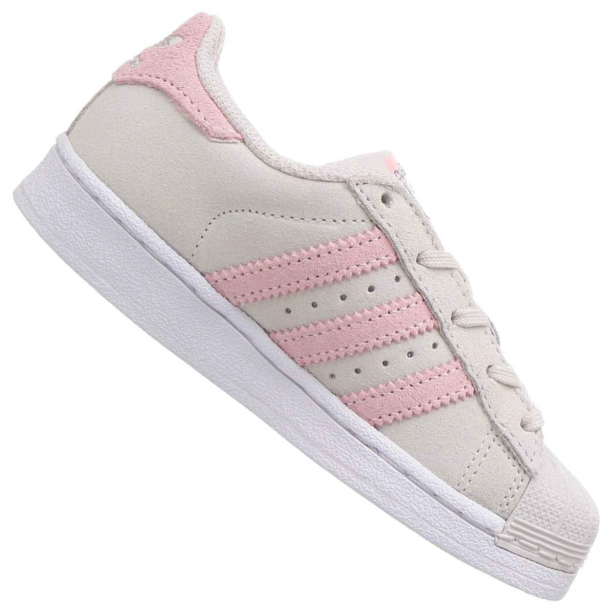 Adidas Originals Superstar Niñas Zapatos Deportivas BZ0368 Claro Rosa eBay