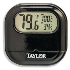 Taylor 1700 Digital Thermometer, -4 to 140 deg F, Plastic Casing