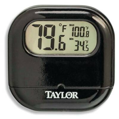 Taylor 1700 Digital Thermometer, -4 to 140 deg F, Plastic Casing