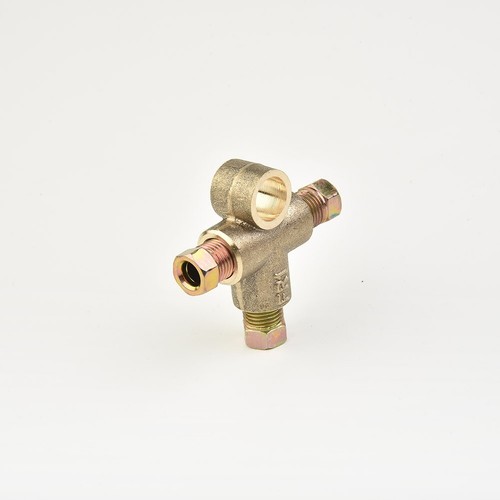 T-Shap Brake Line Tee Hose Connector 3-Way Adapter With 3 Male Nuts Union-3/16" - Picture 10 of 10