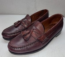 Vintage Allen Edmunds Tassle Leather Loafers Mens SZ 12 D USA Made