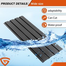 24 Pack Black Corrugated Roof Sheets Metal 0.3mm Thick For Garage Carport