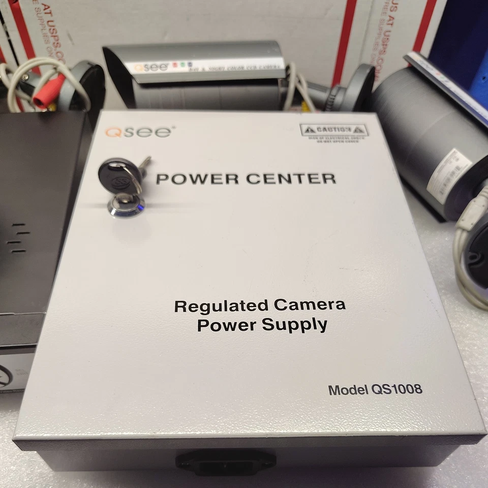 Q-See Video Seguridad Digital 4 Canales DVR Modelo QR414 +4 Cámaras + Zona de Alimentación Foto 3 de 4