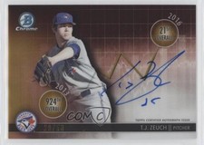 2016 Bowman Draft Chrome Dividends Refractor Gold 29/50 TJ Zeuch Auto 0v09