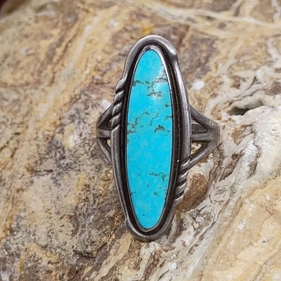 1950s-60s navajo bell trading post ring
