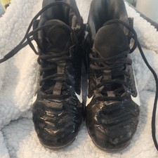 Botines de fútbol Nike Alpha Fast Flex juveniles talla 6YW negros blancos AQ7653-001