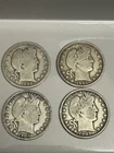 New ListingBarber Half Dollar Lot Of 4