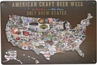 American Craft Beer Week Beer States Map Vintage Plaque Metal Tin Sign Wall Deco