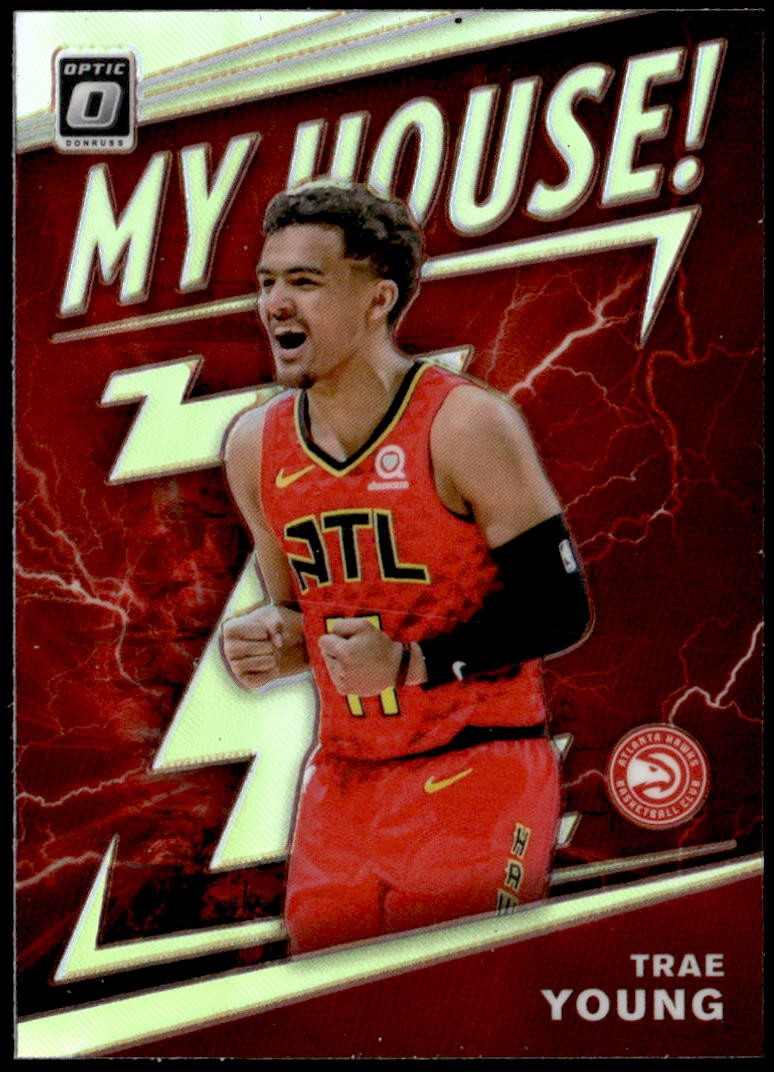 2019-20 Donruss Optic #18 Trae Young My House! Holo E1