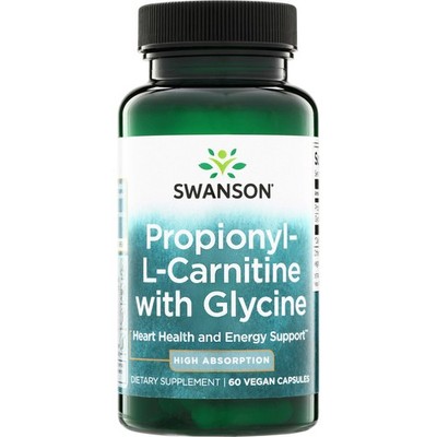 Swanson Propionyl L-Carnitine with Glycine Natural Supplement (60 Veggie Caps)