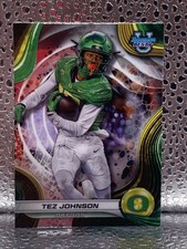 2024 Bowman's Best University TEZ JOHNSON #57 Rookie Card RC Oregon Ducks. rookie card picture