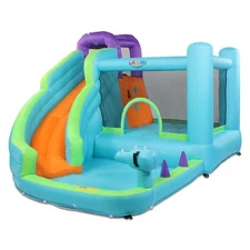 Safety Inflatable Bounce House Kids Jump Castle Slide With Blower Outdoor