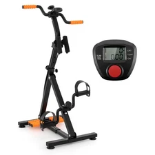 Adjustable LCD Pedal Exercise Bike W/Massage Total Body Fitness Rehab Equipment