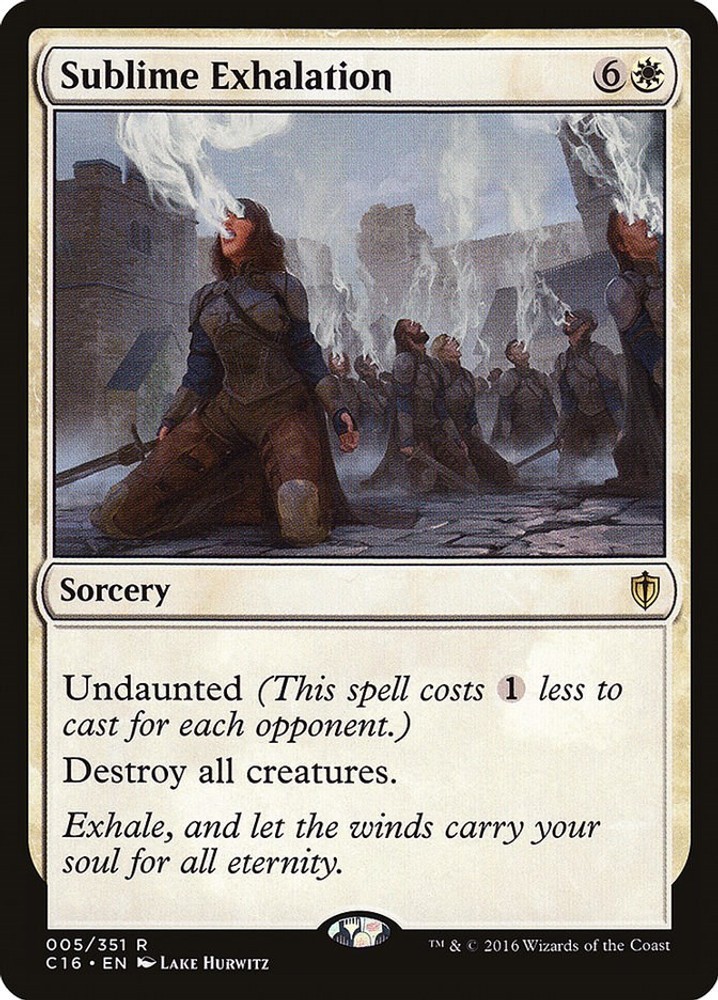Magic Sublime Exhalation [C16-Commander 2016-NM-5]