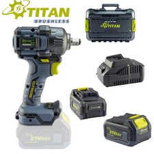 Titan Akku Schlagschrauber PIW10021B-CORE Set 1000 Nm | 2&times; 5 Ah + Ladeger&auml;t NEU