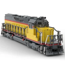 Compatible Pacific SD40T-2 Train 1973 Pieces Building Toys Set MOC Build