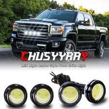 4x White Eagle Eye Led Daytime Running Drl Backup Light Car Rock Lamp Dc 12v