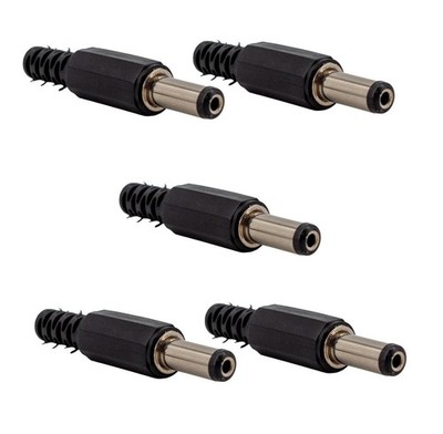 5 Stück 5,5 x 2,5 mm DC Hohlstecker  Male zum Anlöten