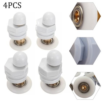 Räder Duschtür Rollen 15-17 Lochgröße 4-8mm Glastüren Schnellverschluss