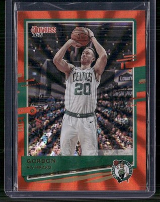 2020-21 Donruss #137 Gordon Hayward Holo Orange Laser