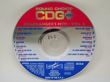 SC8334 HEADBANGER'S HITS SOUND CHOICE KARAOKE CDG AC DC KISS BOSTON QUEEN