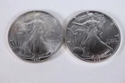 NobleSpirit (LG) 1989 & 1990 Superb GEM BU American Silver Eagle 1oz .999