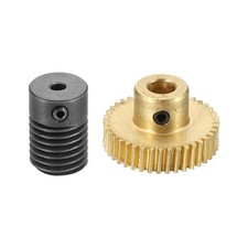 Worm Gear Set 0.5 Module 1:40 Reduction Rate(Gear-5mm Bore, Rod 3mm Bore)