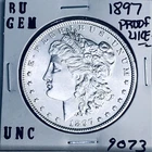 1897 BU GEM MORGAN SILVER DOLLAR UNC MS+++ U.S. MINT RARE COIN 9073