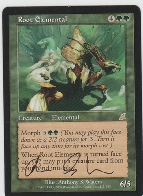 Magic the Gathering ~ Root Elemental ~ LP ~ Scourge ~ Signed by Artist 4